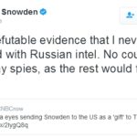 スノーデン氏が亡命先のロシアからトランプのアメリカに引き渡しか！？スノーデン「これこそ私がロシアのスパイではない動かぬ証拠だ」