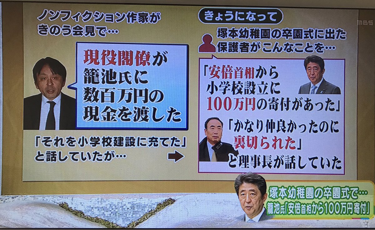 【爆弾炸裂】籠池理事長、安倍総理から100万円の寄付金を受け取っていたことを暴露！「かなり仲良かったのに裏切られた」