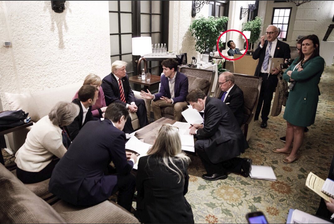 G7の”会議写真”は合成だった！？「一人ぼっち状態」の安倍総理が、実際には存在すらしていなかった可能性が高まる！